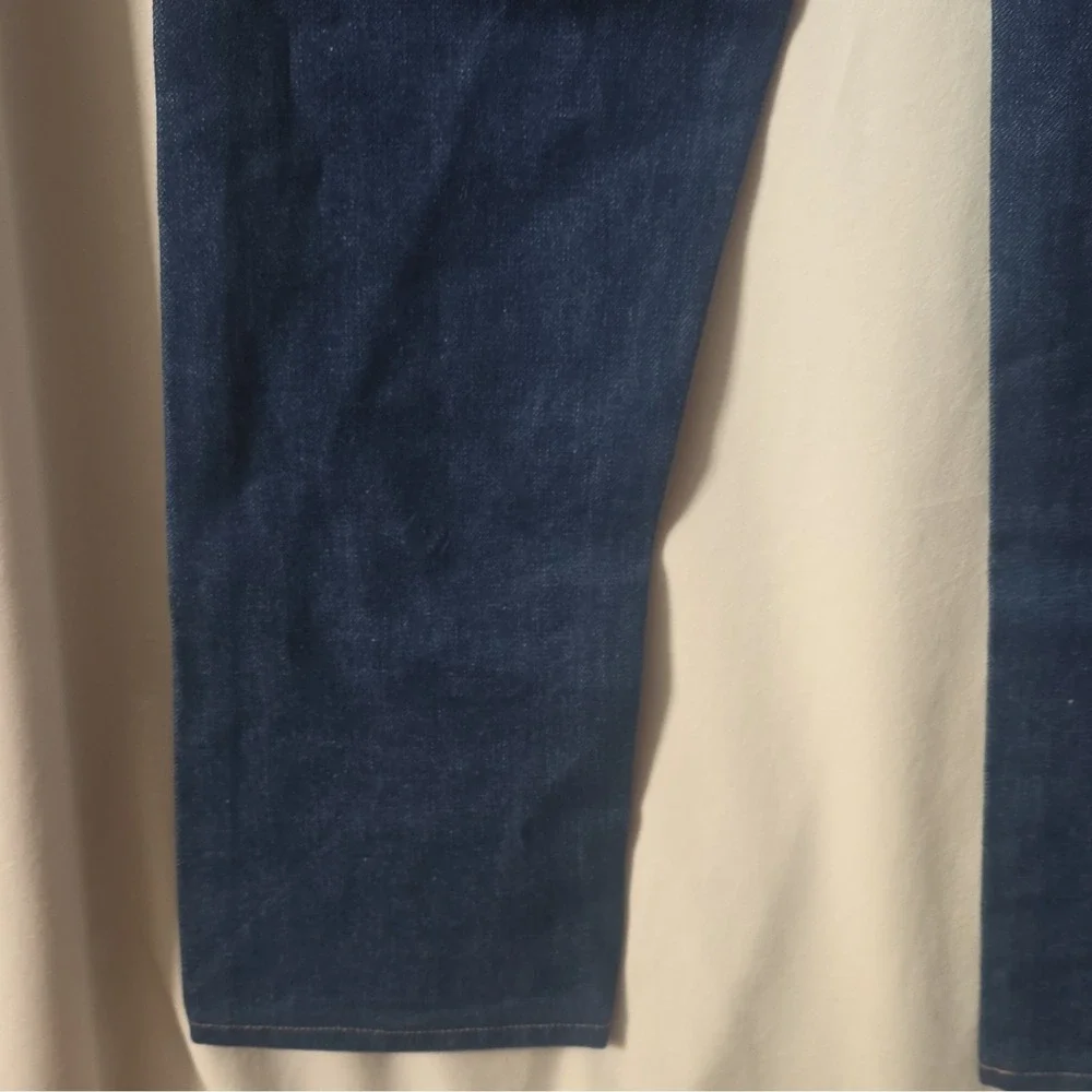 NWOT Y2K Wrangler Cowboy Cut Men's Dark Wash Blue Denim Straight Leg Jeans